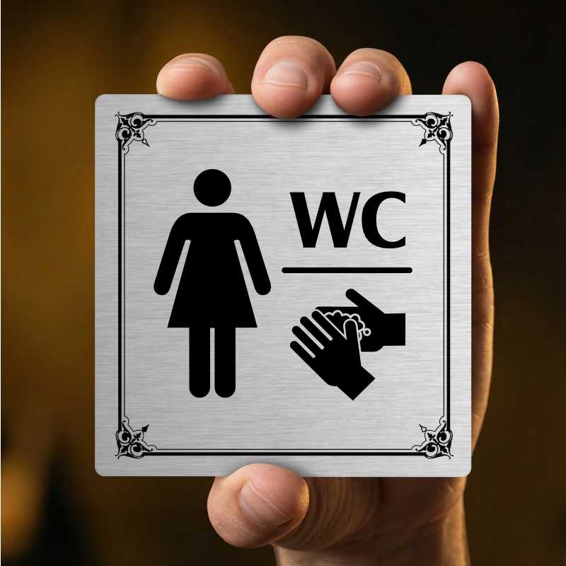 WC ženy, 118x118mm, pergamen, Kansas